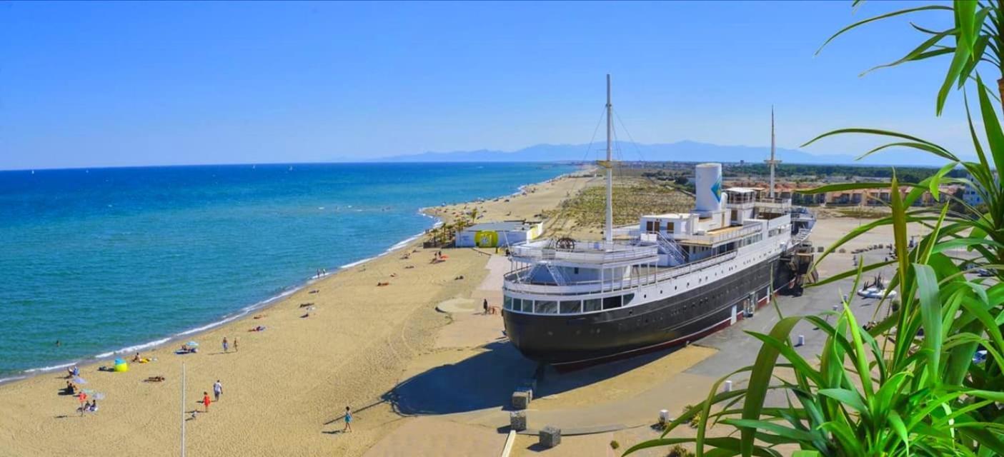 Soleil Levant 2 - En Bord De Mer - Superbe Appartement Cosy - Acces Direct Plage - Proche Commerces Et Animations Ле Баркарес Экстерьер фото